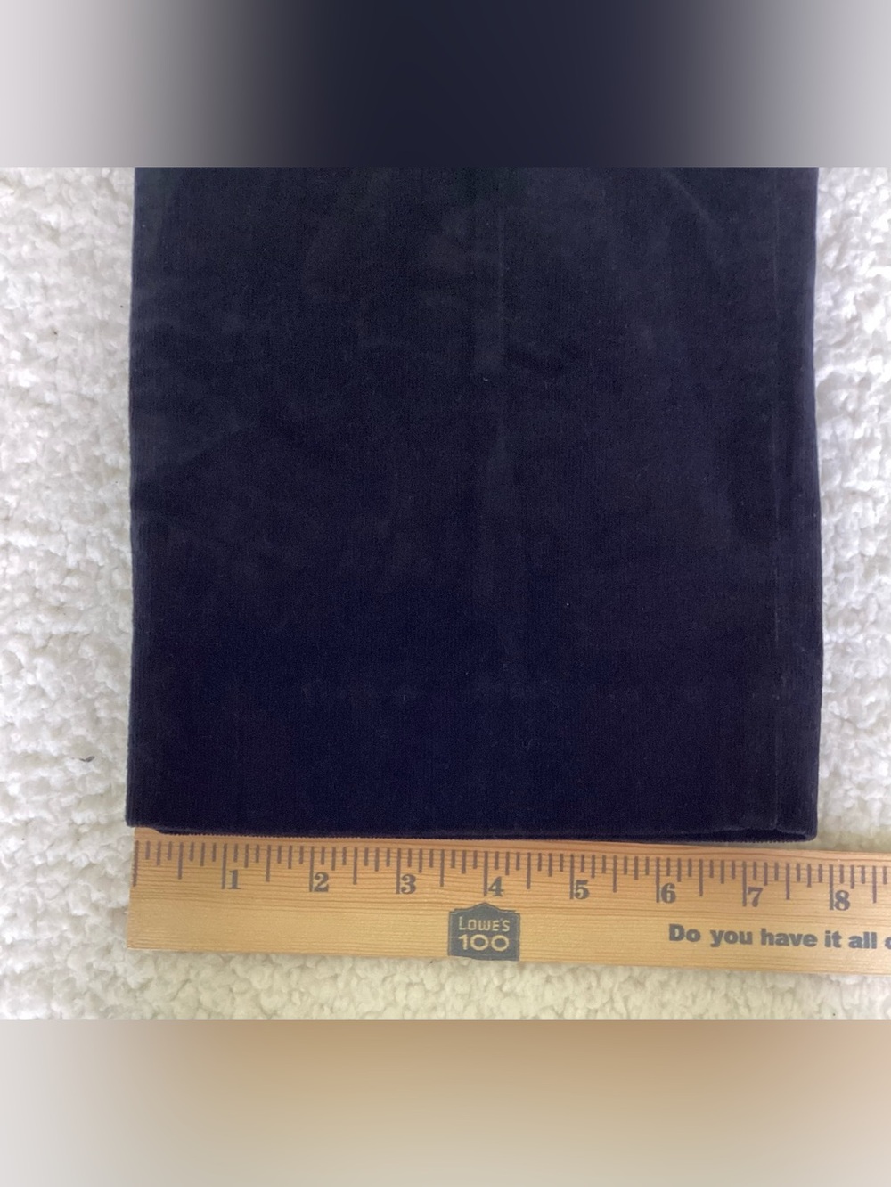 Talbots Heritage Petites Navy Velvet Pants Size 12P Quiet Luxury Old Money - Picture 7 of 8
